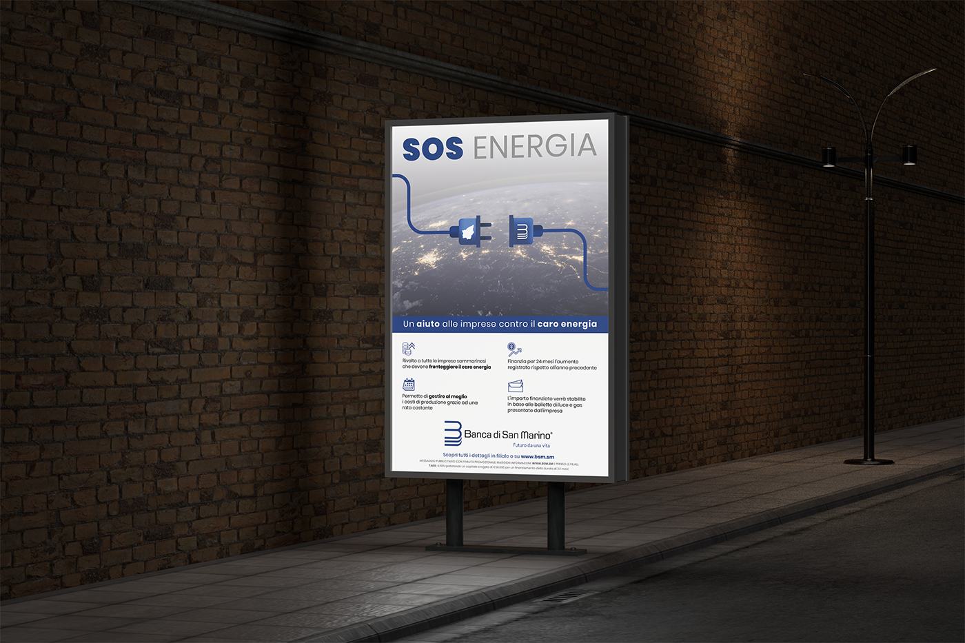 Affissione della campagna SOS Energia